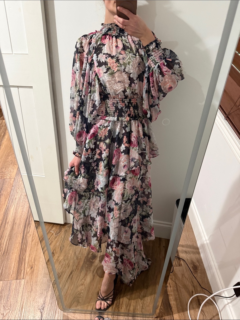 Elliatt Astrid Navy Floral Maxi Dress - Picture 3 of 8